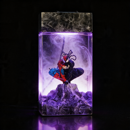 Lampe Résine Mi Spiderman Mi Venom
