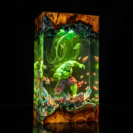 Lampe résine Hulk