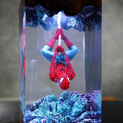 Lampe résine Spiderman