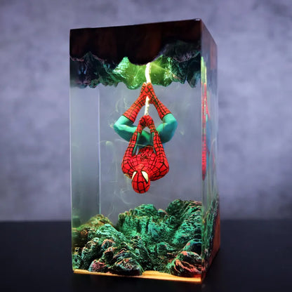 Lampe résine Spiderman