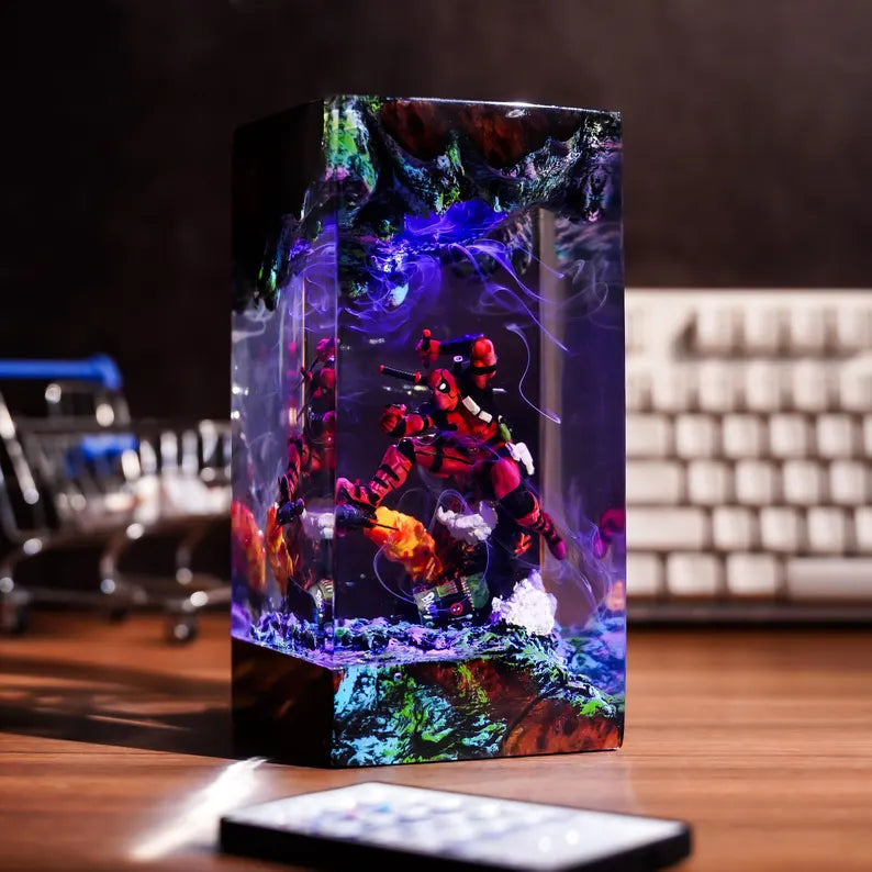 Lampe résine DeadPool