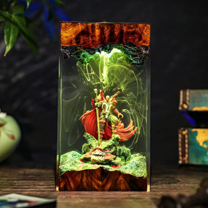 Lampe résine Hellspawn