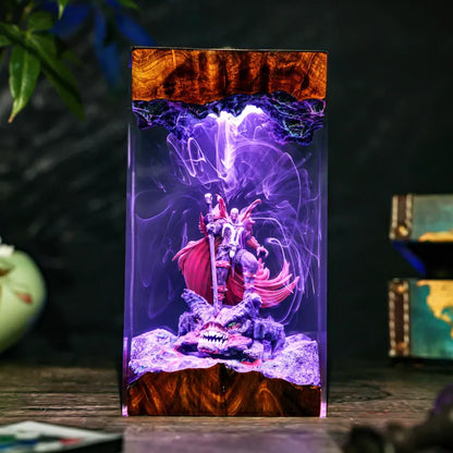 Lampe résine Hellspawn