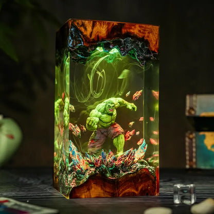 Lampe résine Hulk