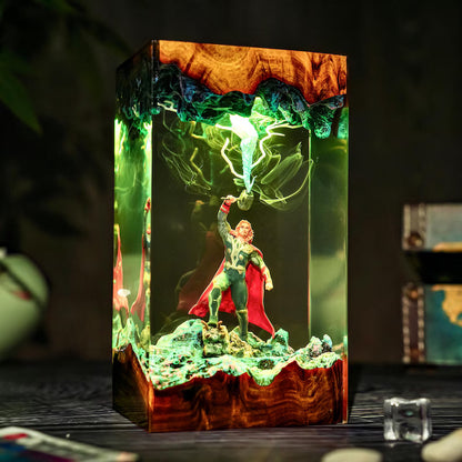 Lampe résine Thor