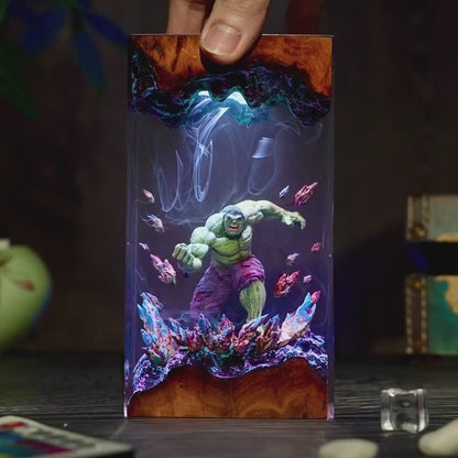 Lampe résine Hulk